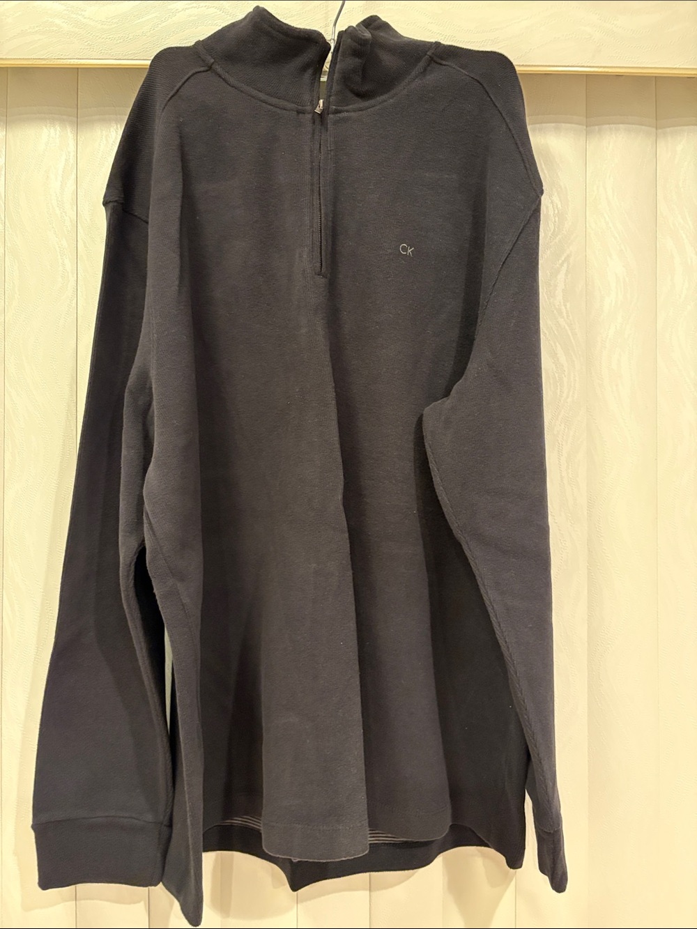 Calvin Klein Men's Black Half-Zip Sweatshirt